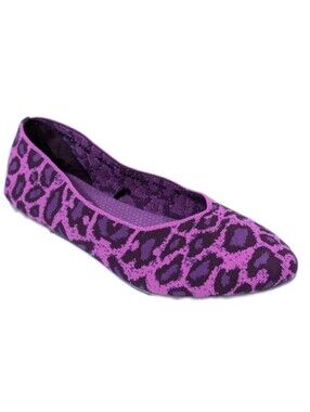 Skechers Cleo Claw-some Ballet Flat 11 wide NEW Women Animal Print Shoe Slip on
